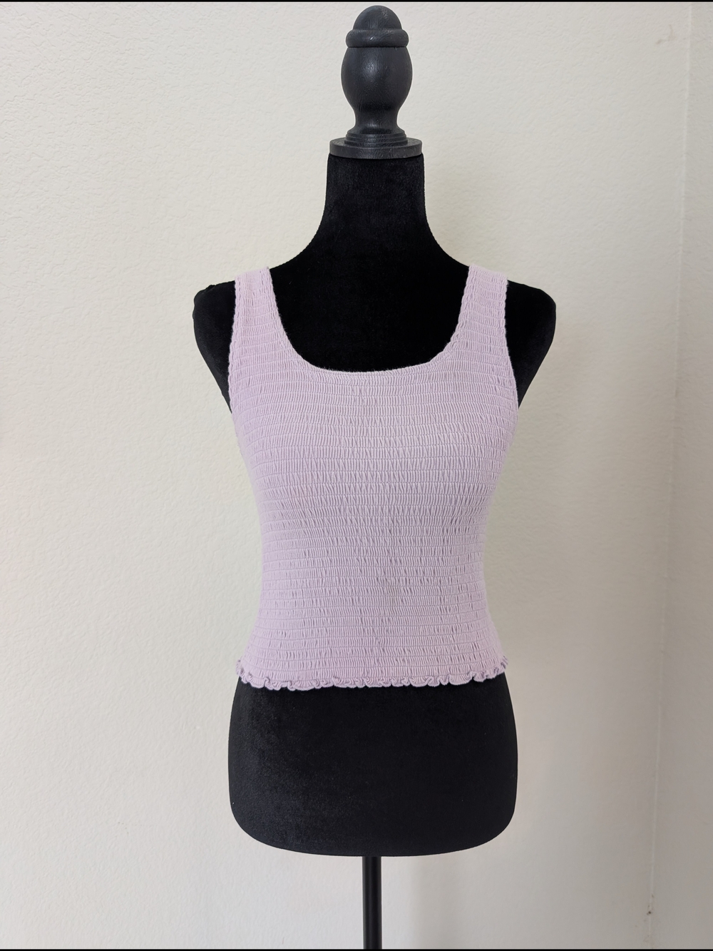 Hollister Lilac Smocked Tank Top